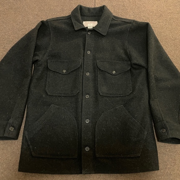 Filson - Mackinaw Wool Cruiser Jacket, Charcoal, Size 42 - Picture 6 of 7